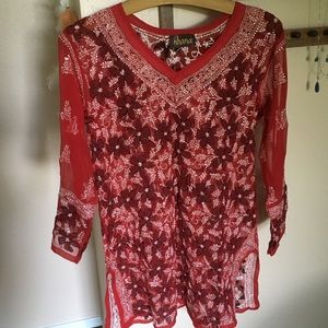 Red tunic